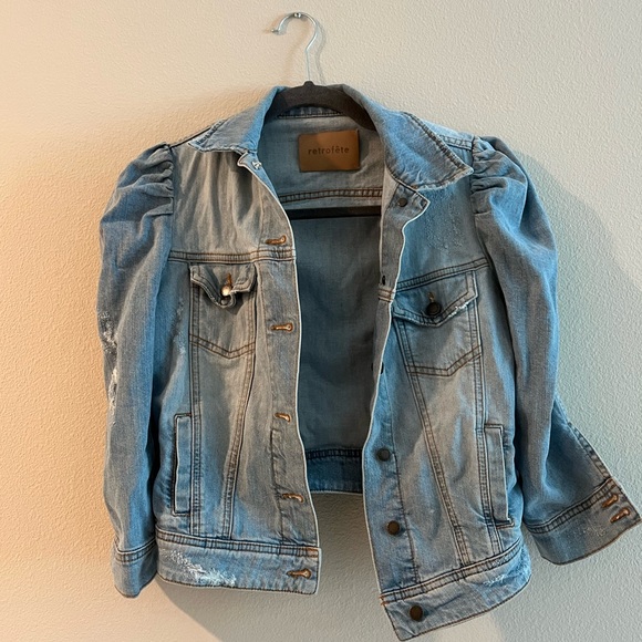 Retrofete Light Blue Denim Jacket - Picture 2 of 4